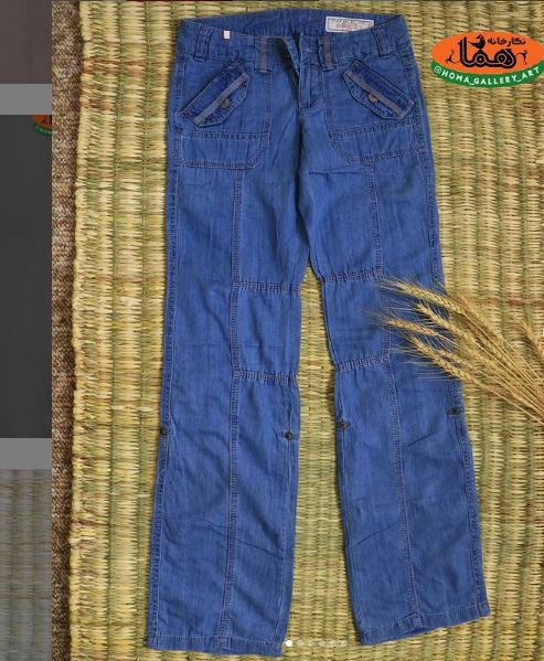 شلوارجین نیم بگ دوکاره1