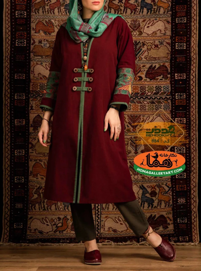 مانتو عبایی الیاف طبیعی