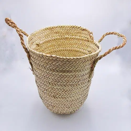 زنبیل حصیری دستگیره دار زنبیل حصیری دستگیره دار - Image 1