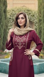 پیراهن زنانه الیاف طبیعی آوین