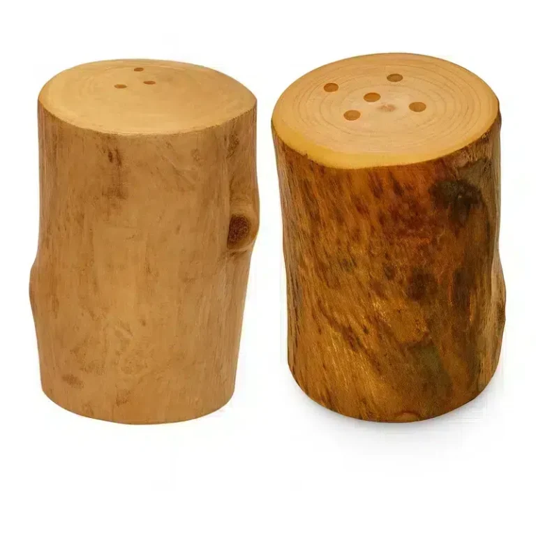 نمکدان چوبی روستیک