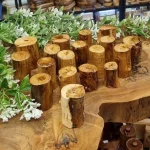 نمکدان چوبی روستیک