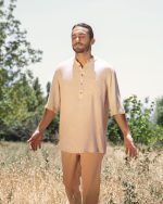 پیراهن مردانه لینن عرفان تن درست