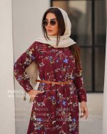 پیراهن زنانه الیاف طبیعی پنبه