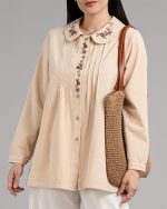 شومیز الیاف طبیعی پنبه کرم